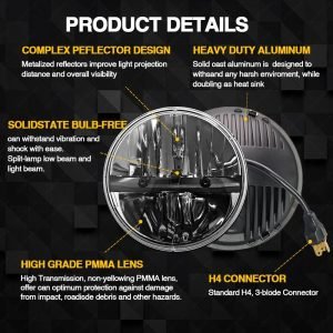 round led headlights